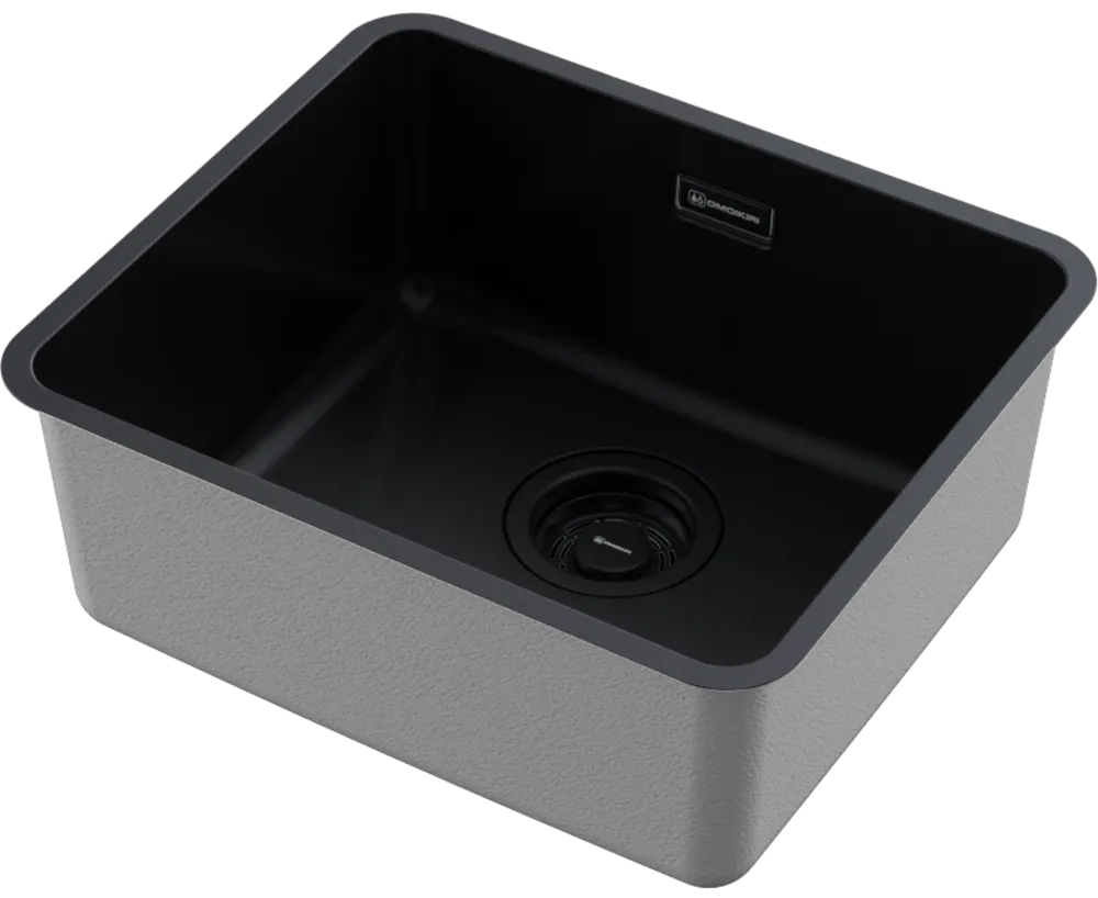 Детальное фото товара: Omoikiri Omi 43-U/I-GB Ultra Mini, мойка, нержавеющая сталь/графит