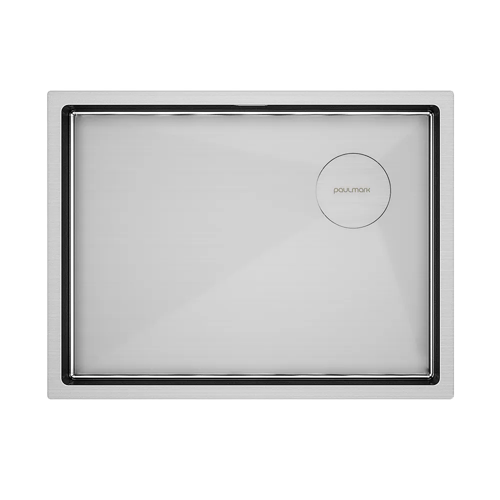 Фото товара: Paulmark NEXT-SKEW 58 UNI, мойка, брашированная нержавеющая сталь
