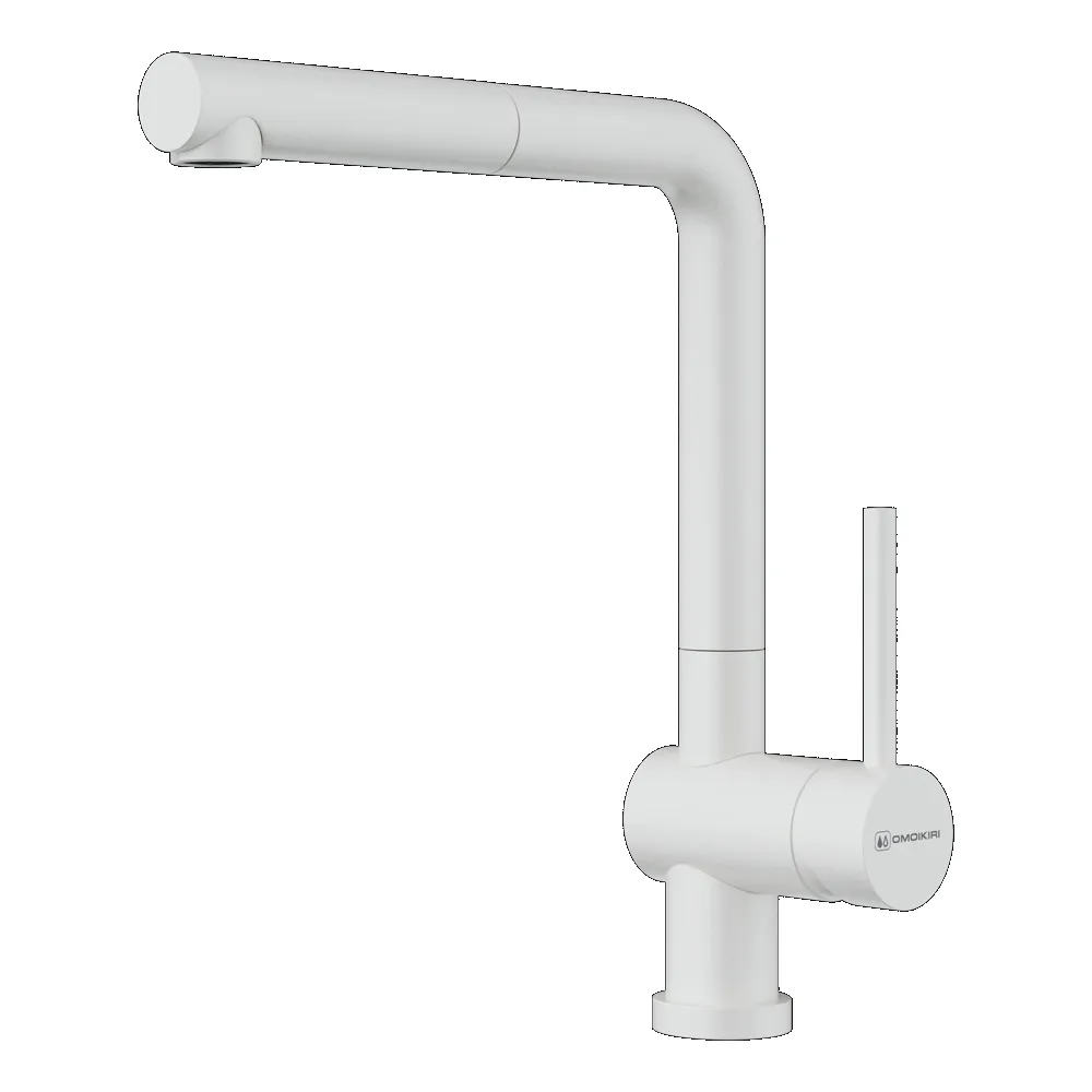 Фото товара: Omoikiri Akashi-S WH, смеситель, белый