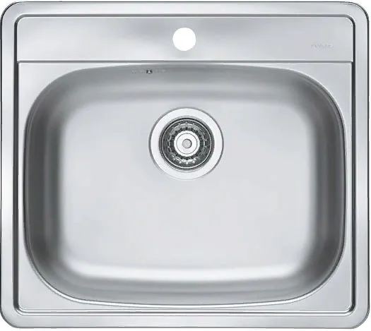 Фото товара: ALVEUS MORE 10 LEI-90, мойка, нержавеющая сталь лён ( в комплекте с сифоном 1130550)
