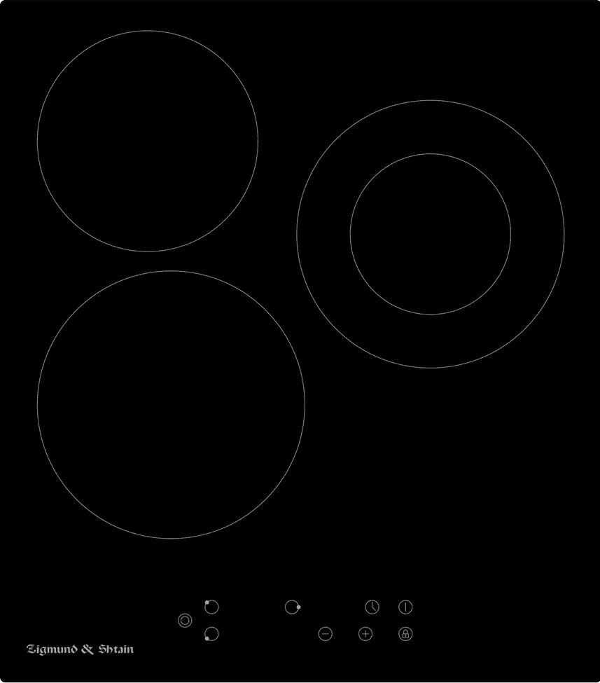 Фото товара: Zigmund & Shtain CN 37.4 B стеклокерамическая поверхность