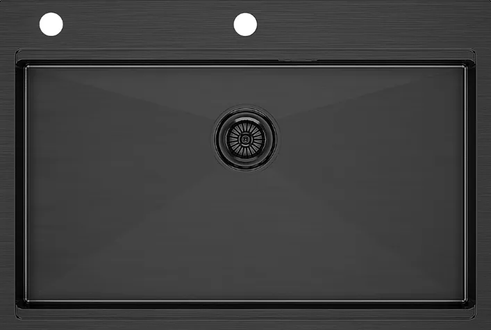 Фото товара: Paulmark KRONER-PRO 75, мойка, нержавеющая сталь, вороненая сталь