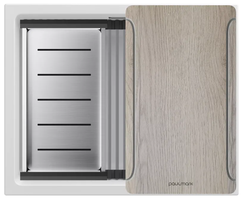 Фото товара: Paulmark LUMI-MULTI SINK 55, мойка, гранит, белый