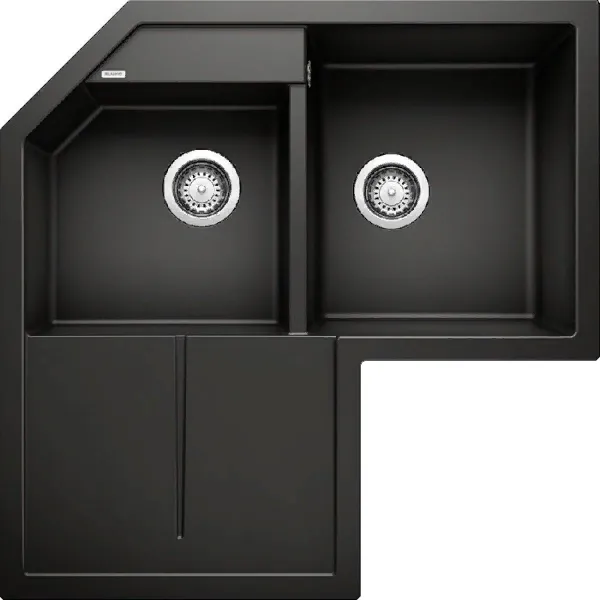 Фото товара: Blanco Metra 9 E, мойка, гранит, черный