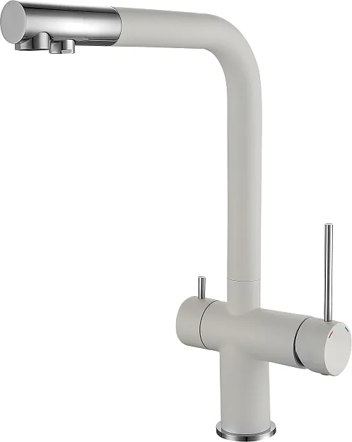Детальное фото товара: Rivelato LUGANO 1523513 brina/cromo, смеситель, гранит, иней/хром