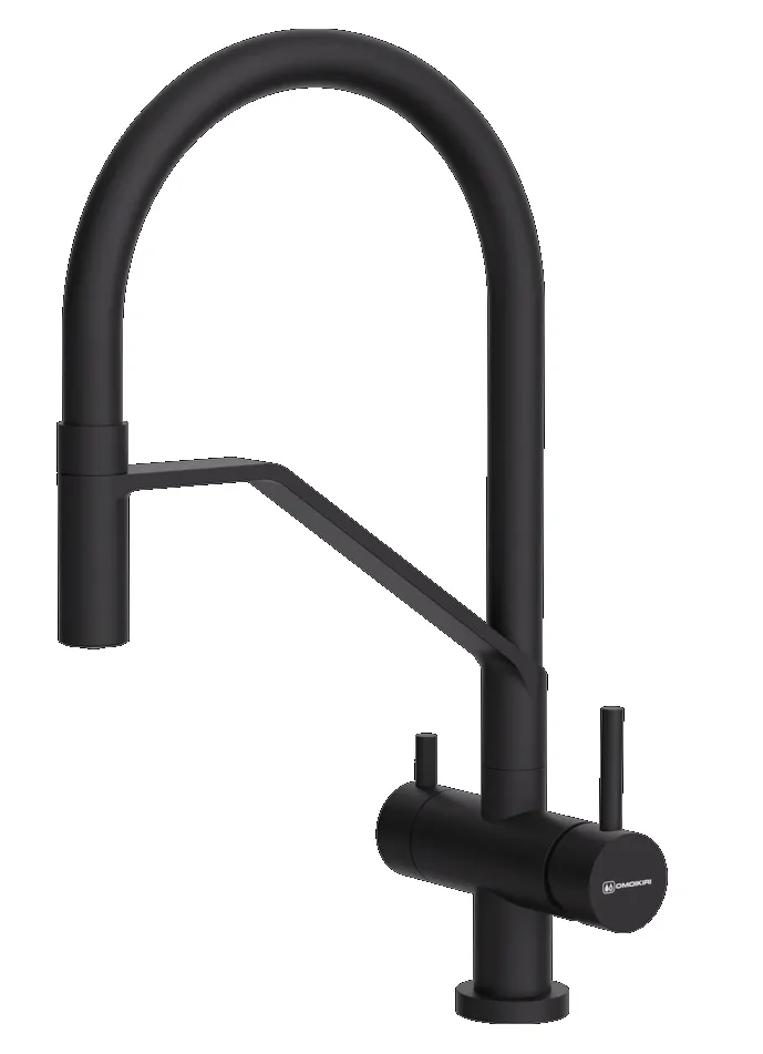 Фото товара: Omoikiri Akeno-GB-BL, смеситель, графит