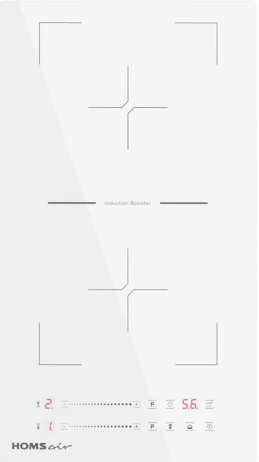 Фото товара: HOMSair HIC32SWH индукционная поверхность