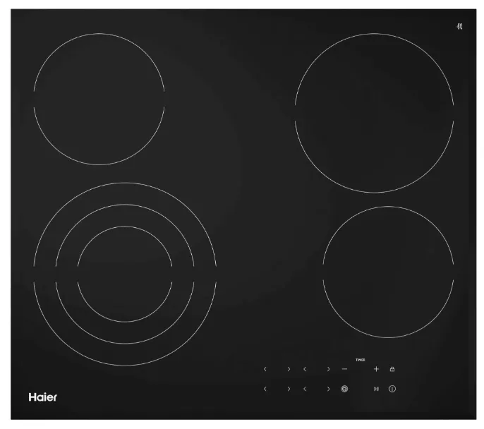 Фото товара: Haier HHY-C64NTVB стеклокерамическая поверхность