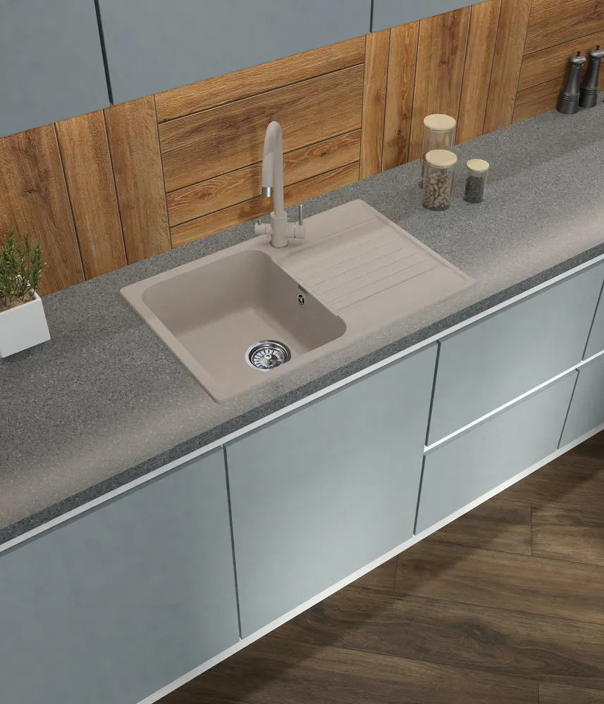 Детальное фото товара: ЭкоМ 7448, мойка, гранит, песочный