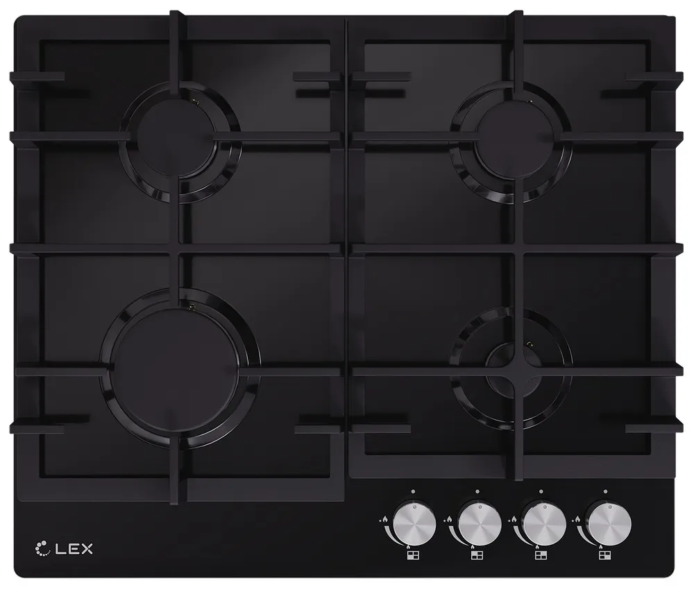 Фото товара: LEX GVE 641 BL MATT EDITION газовая поверхность