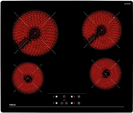 Фото товара: Teka TZ 6415 BLACK стеклокерамическая поверхность