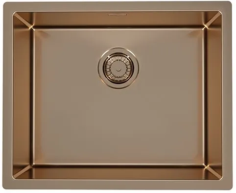 Фото товара: ALVEUS QUADRIX MONARCH 50 COPPER, мойка, нерж.сталь, медь (в компл. с выпуском без сифона)