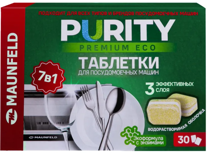 Фото товара: Maunfeld таблетки для посудомоечных машин MDT30PE