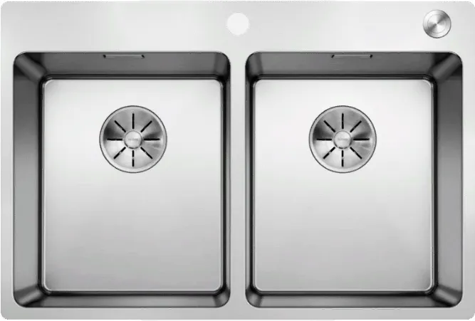 Детальное фото товара: Blanco Andano 340/340-IF-A, мойка, нержавеющая сталь с зеркальной полировкой, с клапаном-автоматом