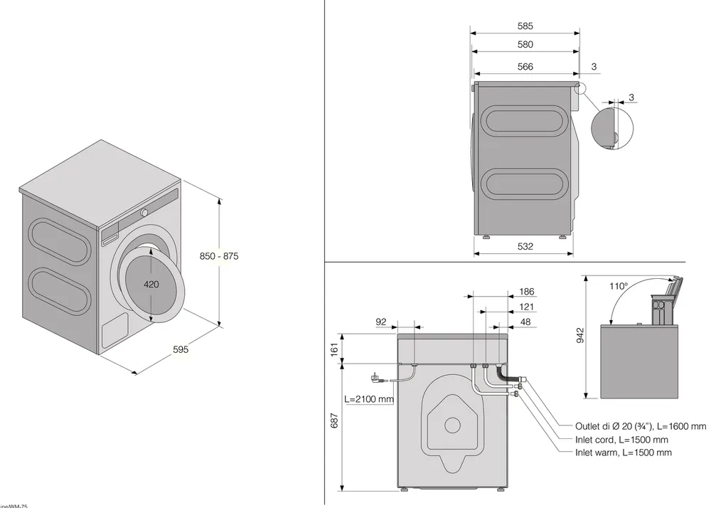 Детальное фото товара: ASKO W4096P.W/3