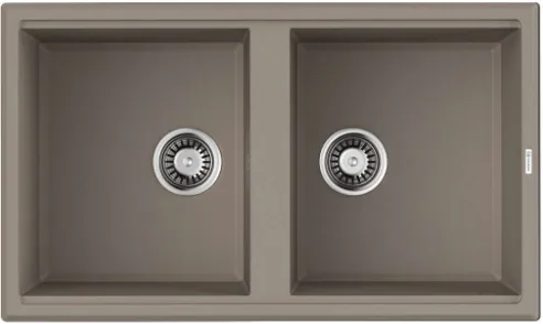 Фото товара: Omoikiri Tedori 86-2-SA, мойка, гранит, бежевый