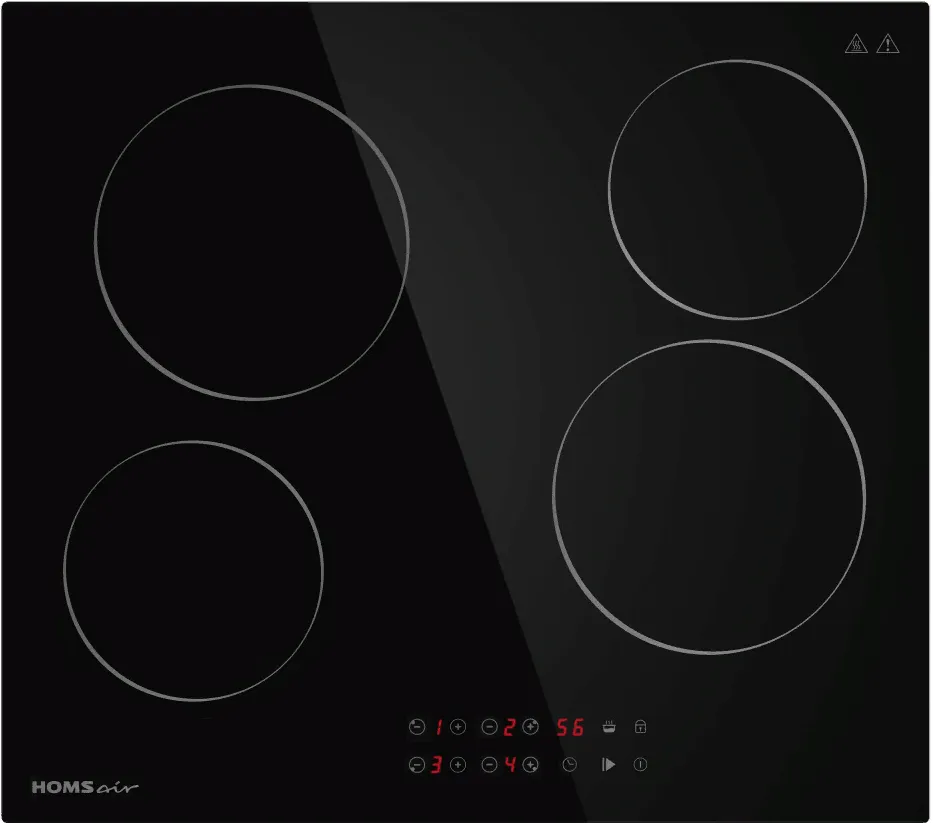 Фото товара: HOMSair HVC64BK стеклокерамическая поверхность