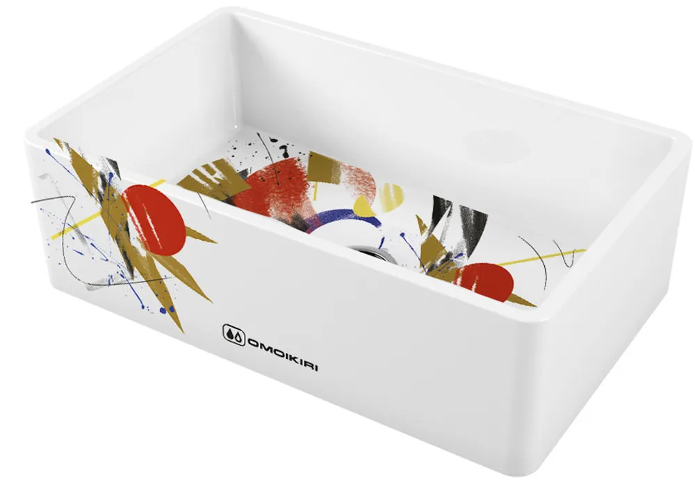 Детальное фото товара: Omoikiri Mikura 76-Tokyo, мойка, керамика, белый