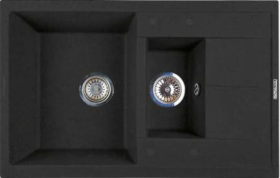 Фото товара: LAVA D.4 BASALT, мойка, гранит, черный