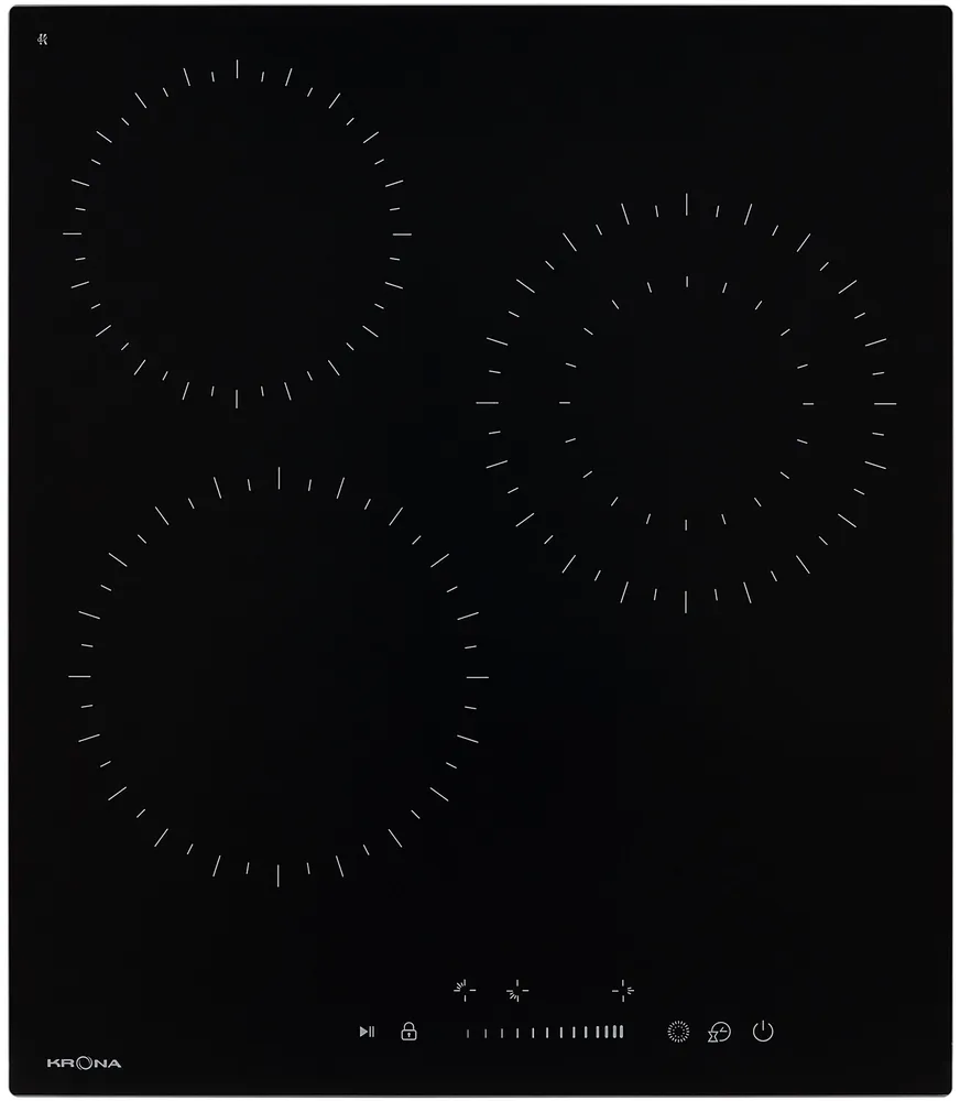 Фото товара: Krona ZAUBER 45 BL 1DZTS стеклокерамическая поверхность