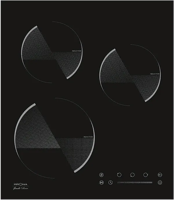 Детальное фото товара: Krona OMBRA 45 BL индукционная поверхность