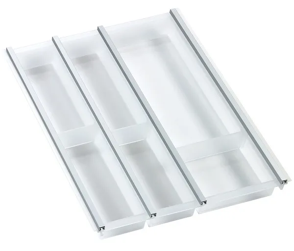 Детальное фото товара: Ninka Cuisio Aqua 450, Legrabox Blum, лоток для столовых приборов, белый