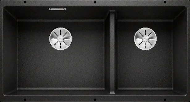 Фото товара: Blanco Subline 480/320-U, мойка, гранит, черный