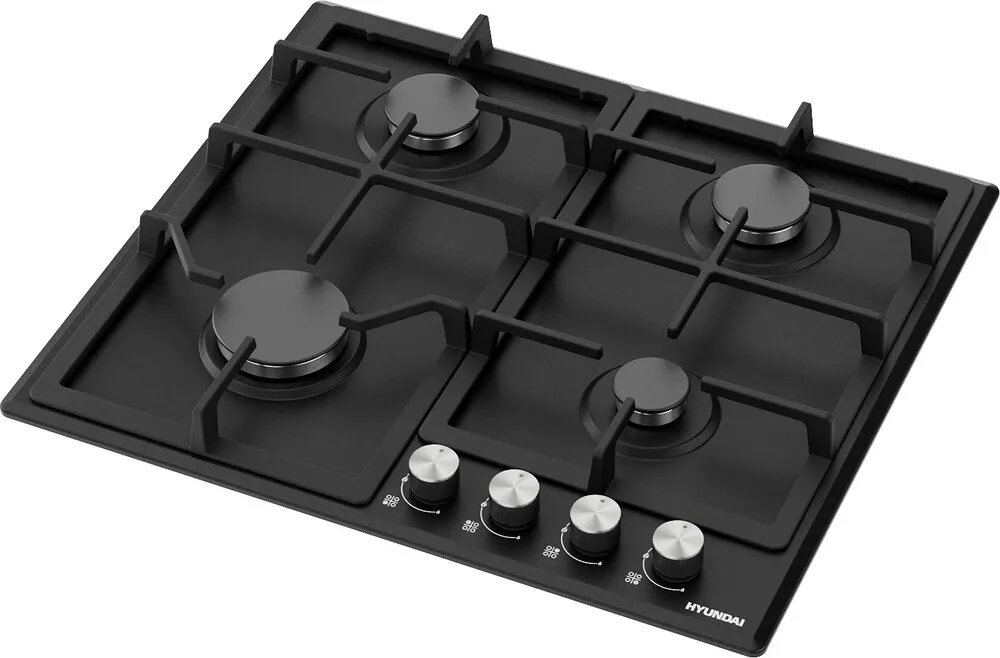 Детальное фото товара: Hyundai HHG 6432 BK газовая поверхность