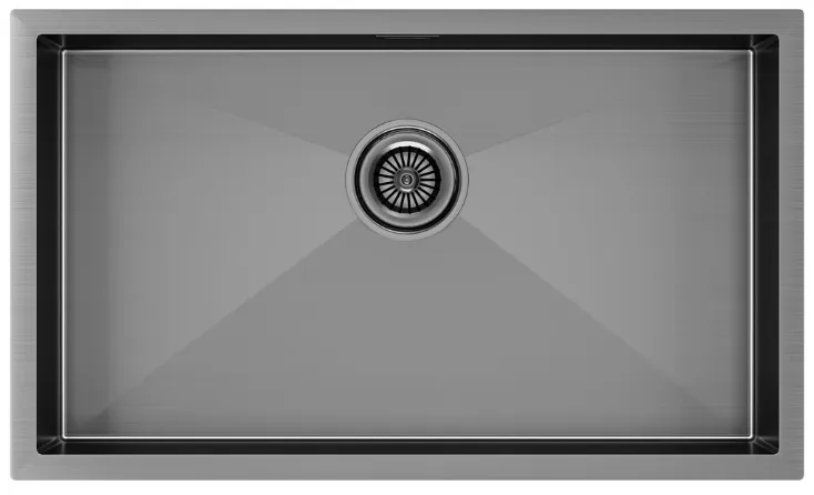Фото товара: Paulmark GERBERG 74 UNI, мойка, нержавеющая сталь, вороненая сталь