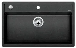 Фото товара: Blanco Dalago 8, мойка, гранит, антрацит с клапаном-автоматом