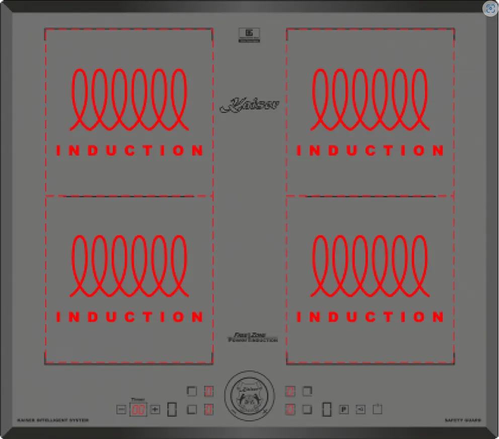 Детальное фото товара: KAISER KCT 6745 FI AD индукционная поверхность