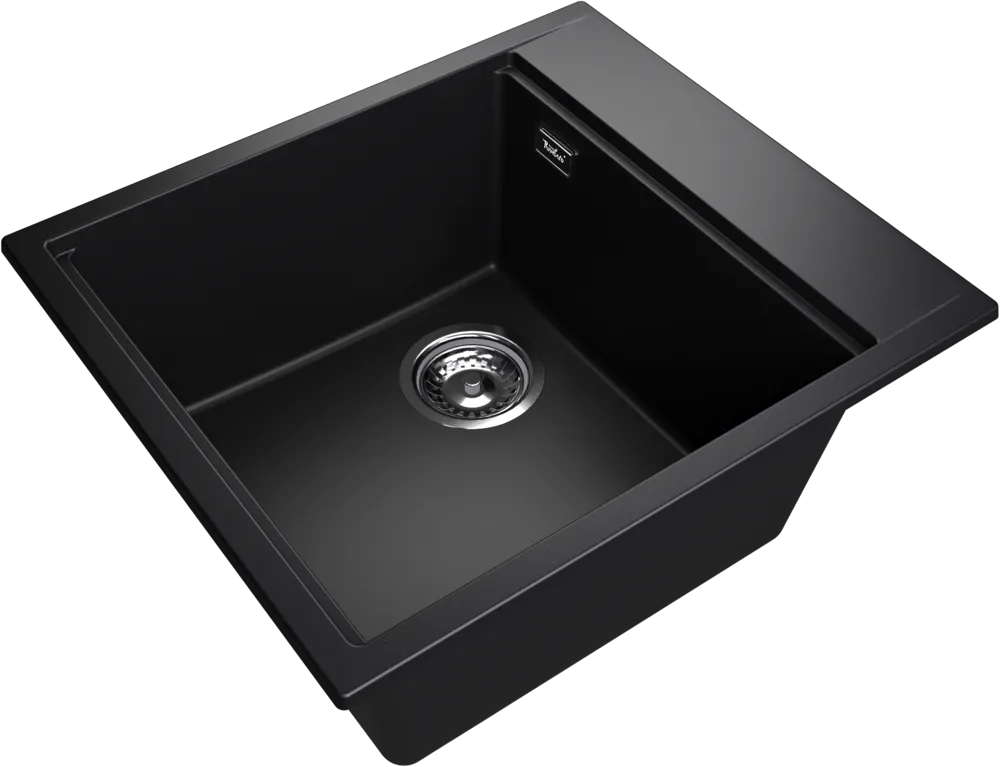 Детальное фото товара: Rivelato TESORO TR-455-L nero, мойка, гранит, черный