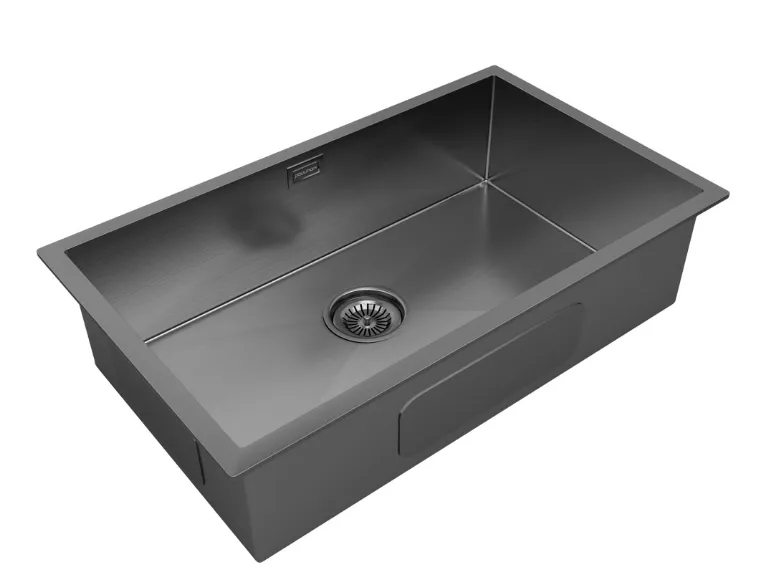 Детальное фото товара: Paulmark GERBERG 74 UNI, мойка, нержавеющая сталь, вороненая сталь