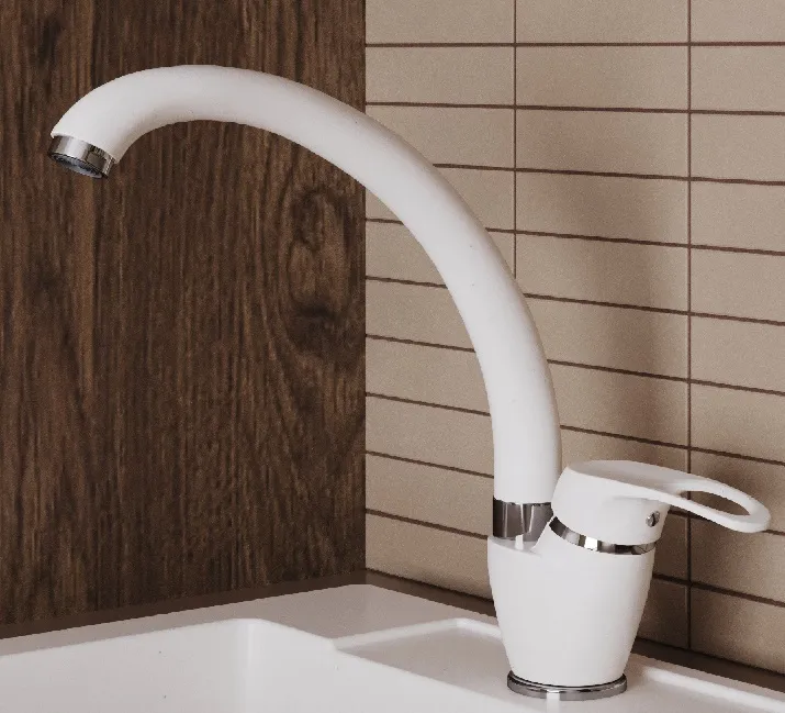 Детальное фото товара: Polygran Денеб, смеситель, белый хлопок №36