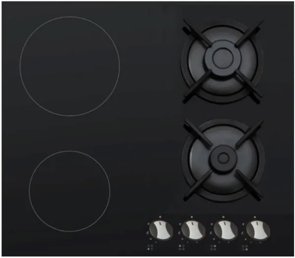 Фото товара: HOMSair HG641VBK комбинированная поверхность