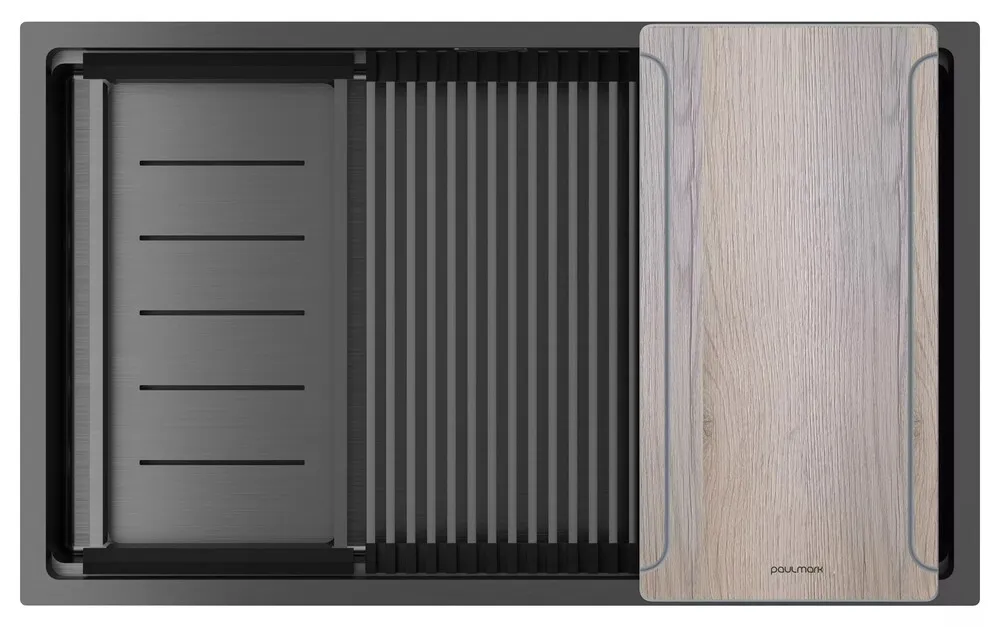 Фото товара: Paulmark NEXT-MULTI SINK 74 UNI, мойка, нержавеющая сталь, вороненая сталь