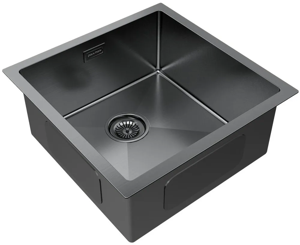 Детальное фото товара: Paulmark GERBERG 44 UNI, мойка, нержавеющая сталь, вороненая сталь