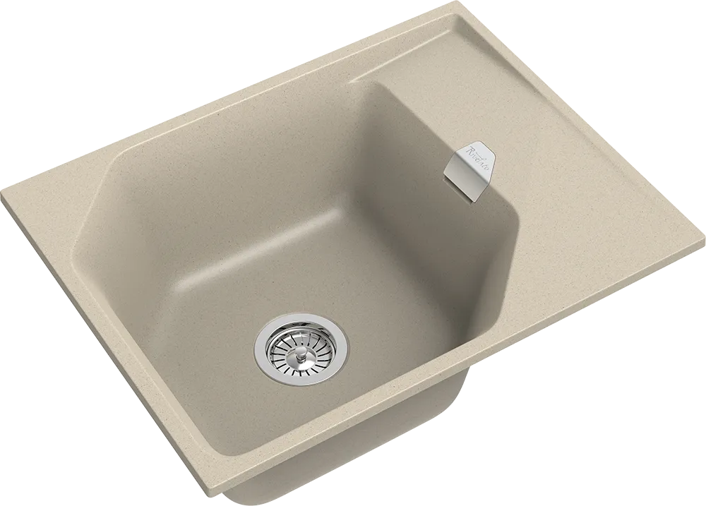 Детальное фото товара: Rivelato LOCUS LS-65 beige scuro, мойка, гранит, темно-бежевый