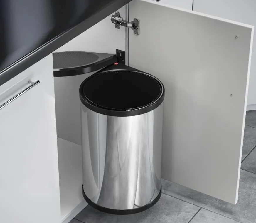 Детальное фото товара: Hailo Mono мусорное ведро 20 л в распашной шкаф от 400 мм