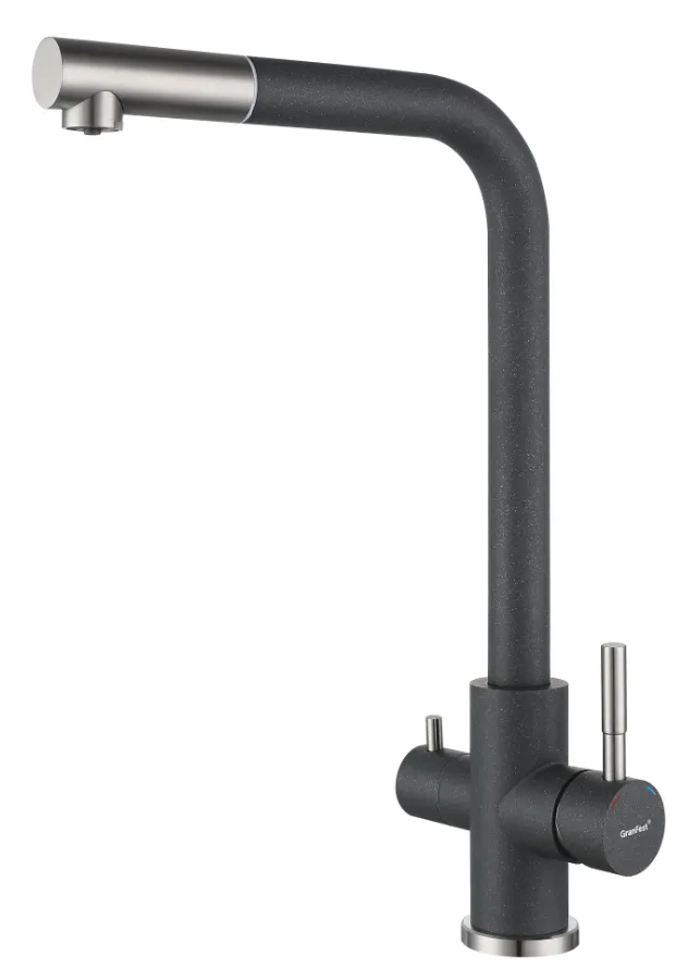 Фото товара: GranFest GF-Z-5421, смеситель, гранит, темно-серый