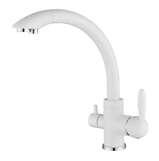 Фото товара: Paulmark ESSEN, смеситель, белый матовый