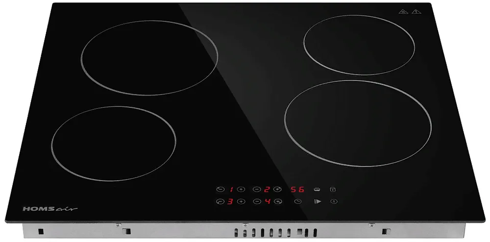 Детальное фото товара: HOMSair HVC64BK стеклокерамическая поверхность