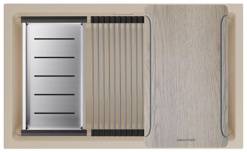 Фото товара: Paulmark LUMI-MULTI SINK 74, мойка, гранит, латте