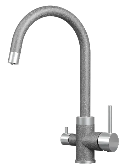 Фото товара: GRANULA 5169 смеситель, нержавеющая сталь, графит