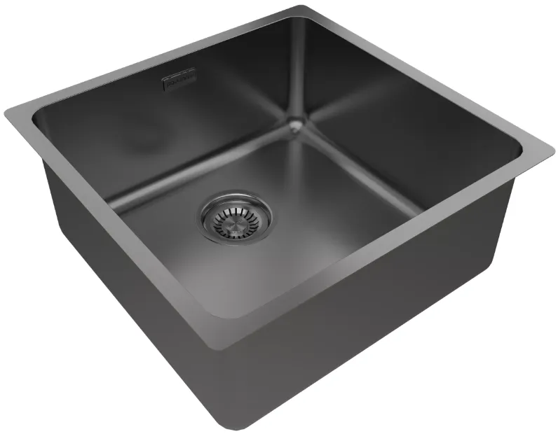 Детальное фото товара: Paulmark VISTA 48, мойка, нержавеющая сталь, вороненая сталь