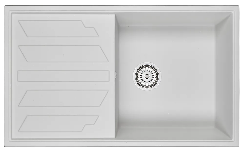 Фото товара: GRANULA 8601 мойка, гранит, арктик (белый)