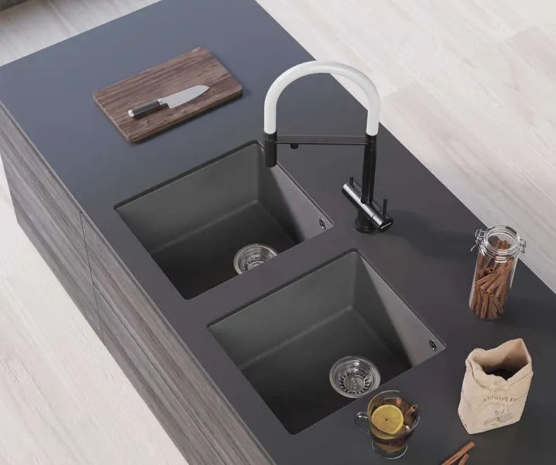 Детальное фото товара: Omoikiri Bosen 38-U-СH, мойка, гранит, шампань