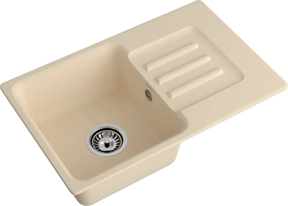 Детальное фото товара: GranFest GF-SMART 680 L, мойка, мрамор, бежевый