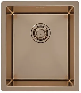 Фото товара: ALVEUS QUADRIX MONARCH 20 COPPER, мойка, нерж сталь, медь (в компл. с выпуском без сифона)