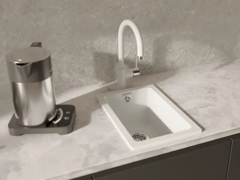 Детальное фото товара: Rivelato ORTA 9021201 brina/cromo, смеситель, гранит, иней/хром